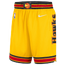 Nike Hawks NBA Swingman Shorts 21 - Men's Yellow/Black