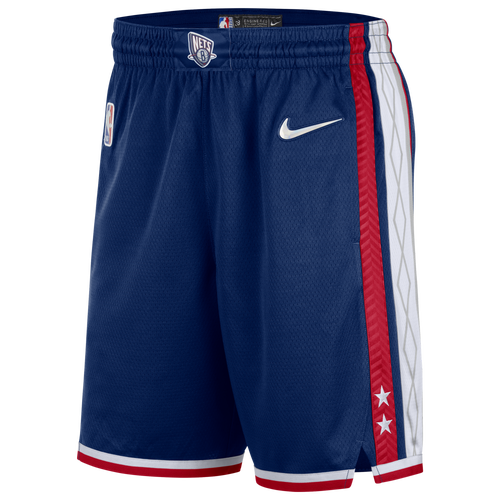 

Nike Mens Brooklyn Nets Nike Nets NBA Swingman Shorts 21 - Mens White/Blue/Red Size XXL