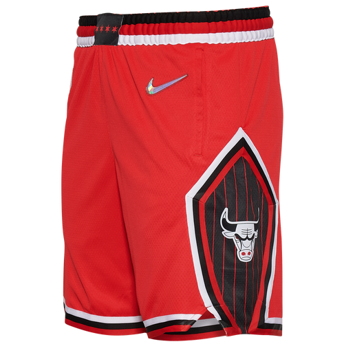 

Nike Mens Nike Bulls NBA Swingman Shorts 21 - Mens Red/White/Black Size S