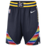 Nike Nuggets NBA Swingman Shorts 21 - Men's Navy/White