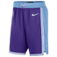 Nike Lakers NBA Swingman Shorts 21 - Men's Purple/Blue