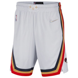 Men's - Nike Pelicans NBA Swingman Shorts 21 - White/Gold