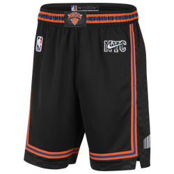 Men's - Nike Knicks NBA Swingman Shorts 21 - Black/White