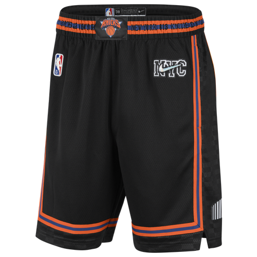 

Nike Mens New York Knicks Nike Knicks NBA Swingman Shorts 21 - Mens Black/White Size S