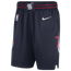 Nike 76ers NBA Swingman Shorts 21 - Men's Navy/White