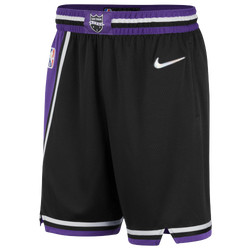 Men's - Nike Kings NBA Swingman Shorts 21 - Black/Purple/White