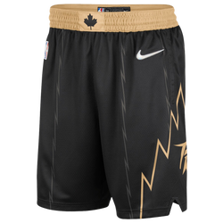 Men's - Nike Raptors NBA Swingman Shorts 21 - Black/Gold