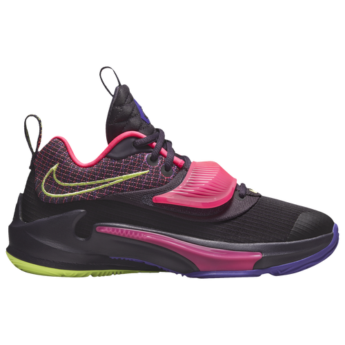 

Nike Boys Nike Freak 3 - Boys' Grade School Basketball Shoes Cave Purple/Light Lemon Twist/Pink Blast Size 7.0