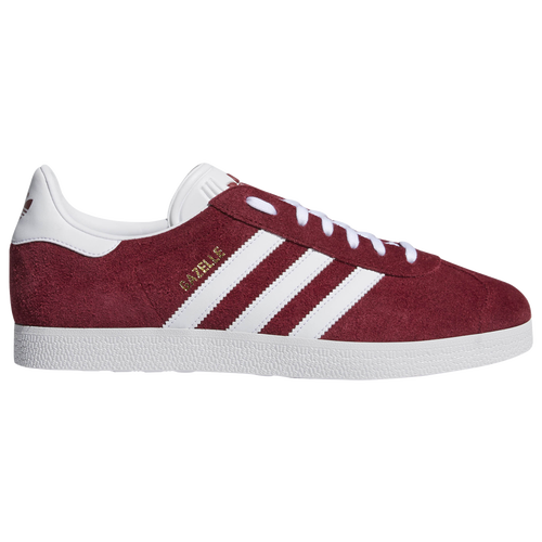 

adidas Originals Mens adidas Originals Gazelle - Mens Training Shoes White/Burgundy/Gold Size 12.0