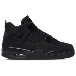 Boys' Grade School - Jordan Air Jordan 4 Retro Remastered  - Black/Black/Light Graphite