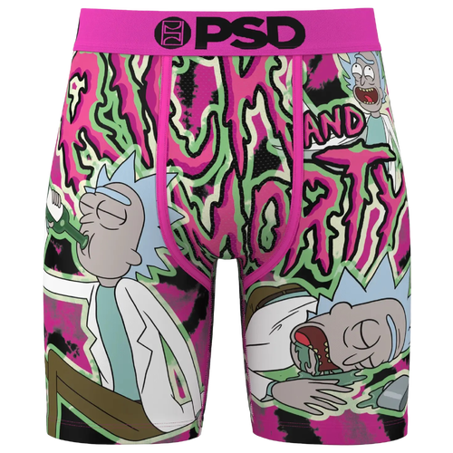 

PSD Mens PSD Rick Split Underwear - Mens Grey/Pink/Green Size M