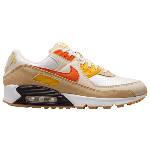 

Nike Mens Nike Air Max 90 Father Of Air - Mens Running Shoes Summit White/Safety Orange Size 09.0