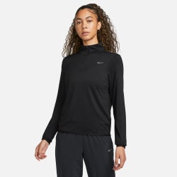 Women's - Nike Swift Element Dri-FIT UV Half-Zip - White/Black