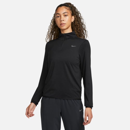 

Nike Womens Nike Swift Element Dri-FIT UV Half-Zip - Womens Black/White Size L