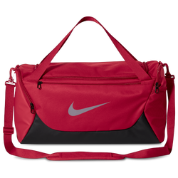 Adult - Nike Brasilia Small Duffel - Black/Reflective Silver/Tough Red
