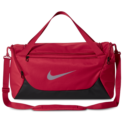 ADULT - Nike Brasilia Small Duffel - Black/Reflective Silver Tough Red