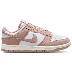 Women's - Nike Dunk Low - Particle Pink/White/Metallic Silver