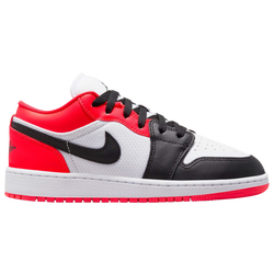 Boys' Grade School - Jordan Air Jordan 1 Low SE HAA - Black/Infrared 23/White