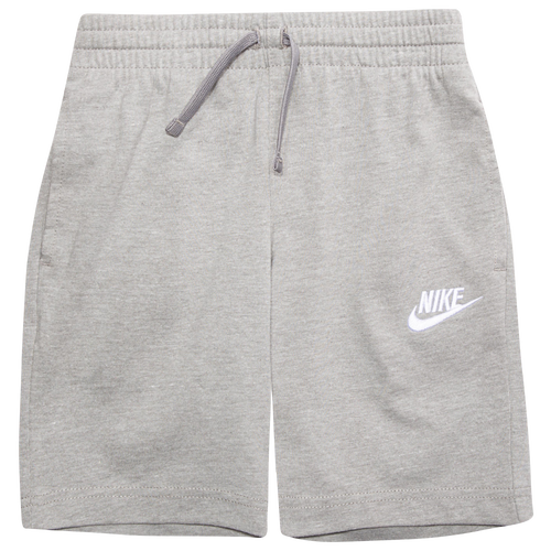 

Boys Nike Nike Club Jersey Shorts - Boys' Toddler Gray/White Size 2T