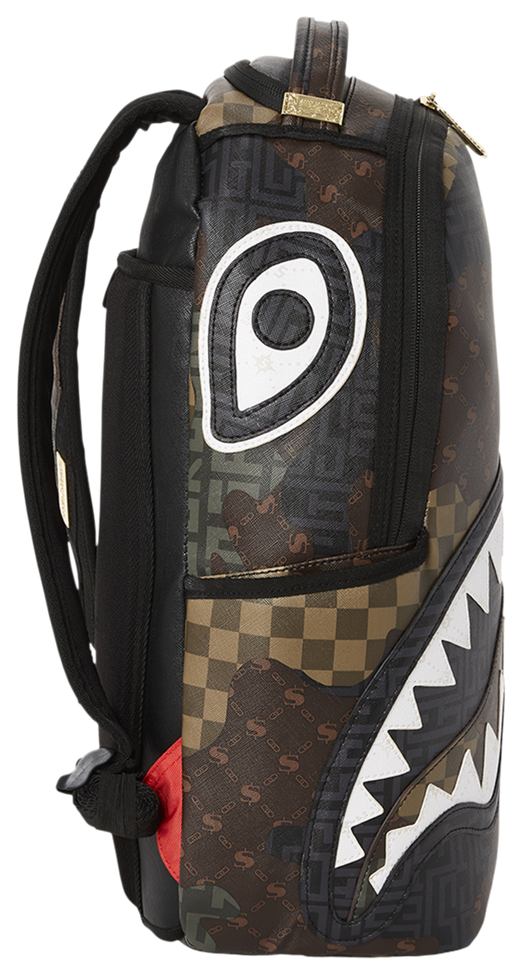 Sprayground LV Shark leather Backpack NWT  White leather backpack, Shark  backpack, Retro backpack