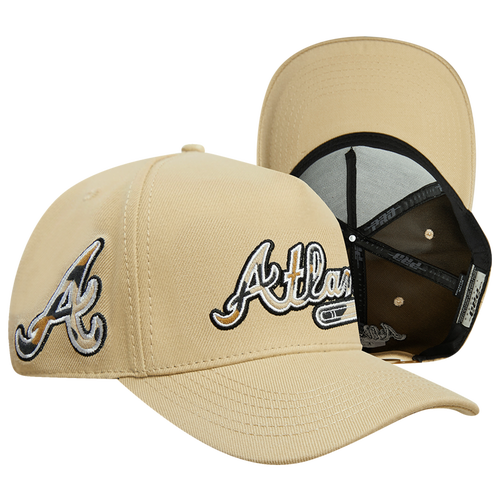 

Pro Standard Mens Atlanta Braves Pro Standard Braves Animal A-Frame Adjustable Cap - Mens Khaki Size One Size