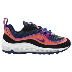 Boys' Grade School - Nike Air Max 98 - Blue/Black/Purple