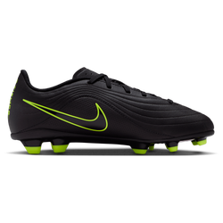 Boys' Grade School - Nike Jr Tiempo Maestro Club Fg/Mg - Black/Black/Volt