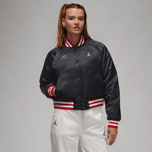 

Jordan Womens Jordan Varsity Jacket - Womens Black/Black Size XS