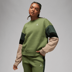 Women's - Nike Brooklyn C&S Crew - Desert/Lt Olive