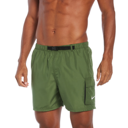 Men's - Nike Belted Packable 5" Volley Shorts - Treeline