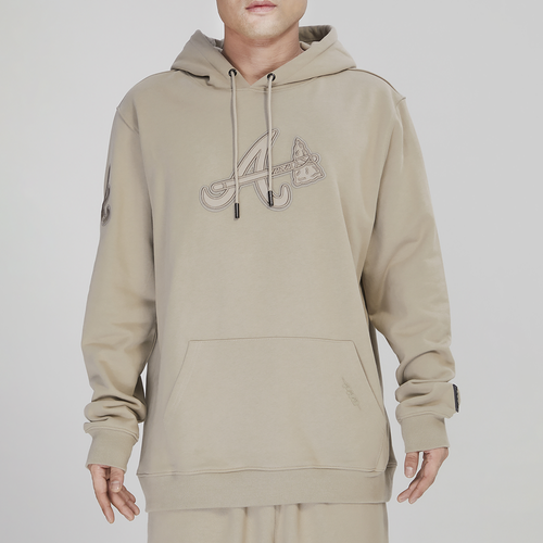 

Pro Standard Mens Pro Standard Braves Tonal Fleece Hoodie - Mens Taupe Size M