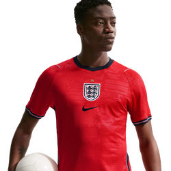Men's - Nike England 2026 Stadium Away Jersey - White/Speed Red/Obsidian