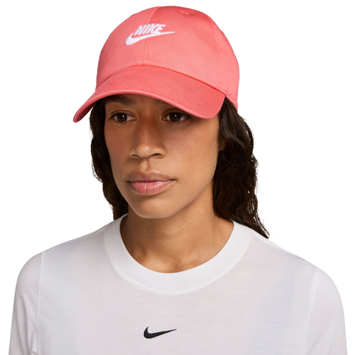 MENS - Nike Club Colorblock Futura Wish Logo Cap - White/Magic Ember
