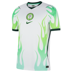 Men's - Nike Nigeria Away Replica Stadium Jersey - Green Glow/White/Black