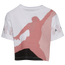 Jordan Jumpman Block T-Shirt - Girls' Preschool Beige/White
