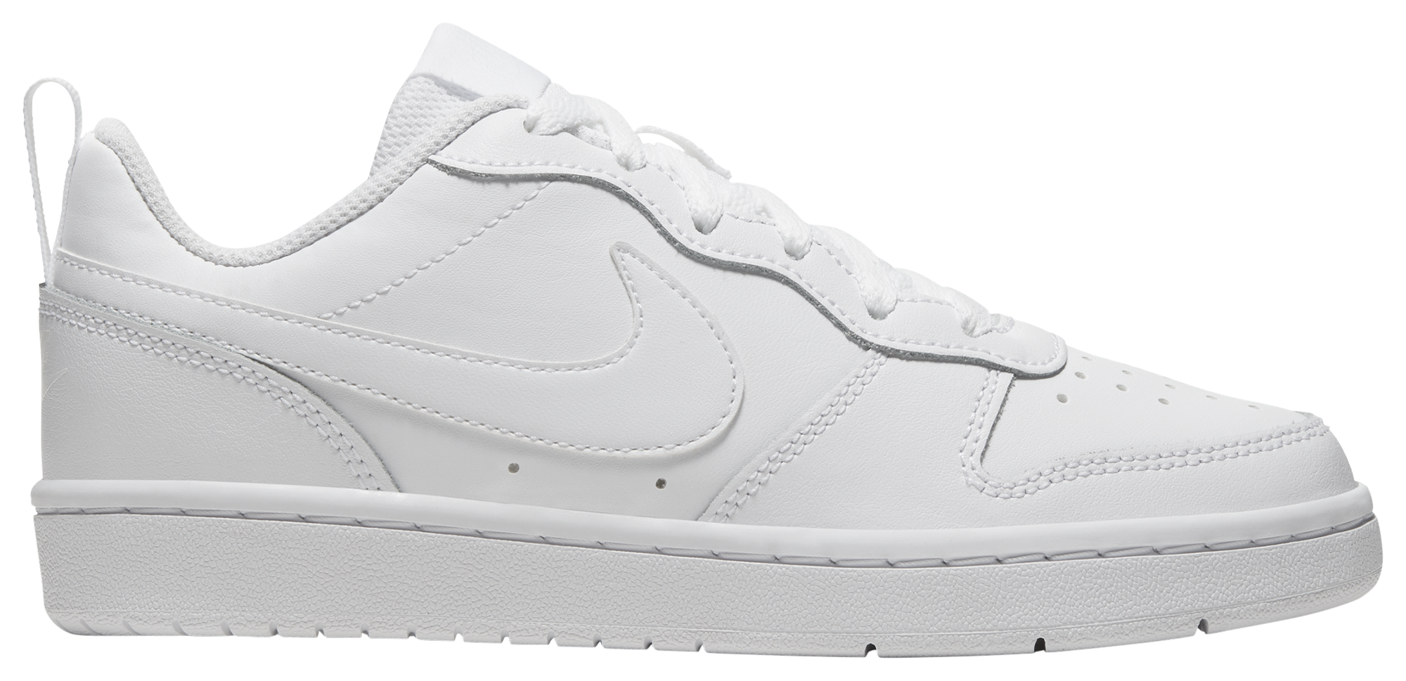 Court Borough Low 2 Grade School Lifestyle Shoes (White)