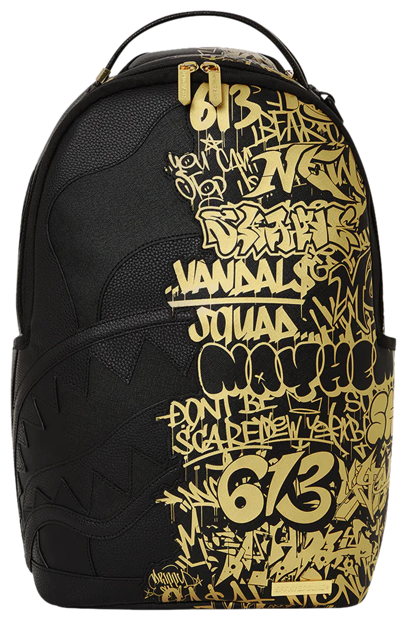 Sprayground DOUBLE DRIP DLXV BACKPACK Gold & Silver Authentic New with Tags