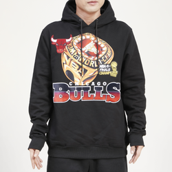 Men's - Pro Standard Bulls Champ Ring Pullover - Black/Black