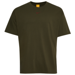 Men's - Nike NRG Nocta CS Short Sleeve T-Shirt - Cargo Khaki/Team Red