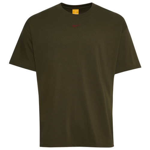 MENS - Nike NRG Nocta CS Short Sleeve T-Shirt - Cargo Khaki/Team Red