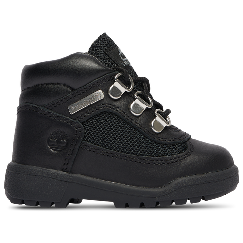 Timberland Boys   Field Boots In Black/black