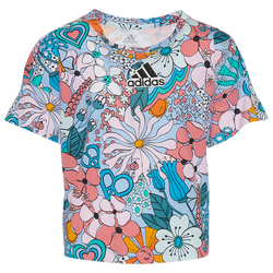 Girls' Grade School - adidas Oversized AOP T-Shirt - Multi/Multi