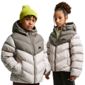 Nike ADP Colorblock Puffer Jacket - Nike Cave Stone/Moon Particle Black