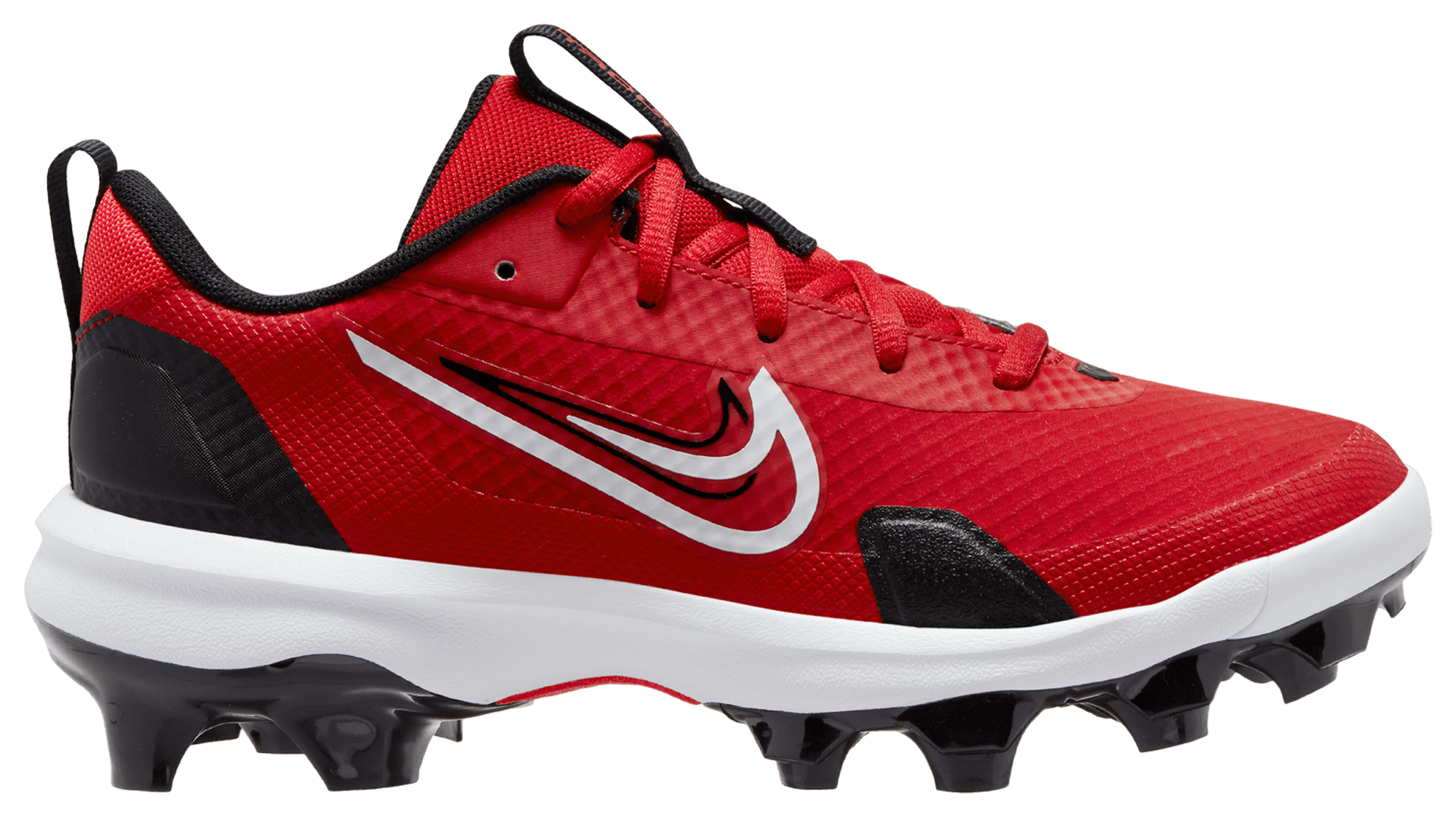 Red and black on sale nike baseball cleats