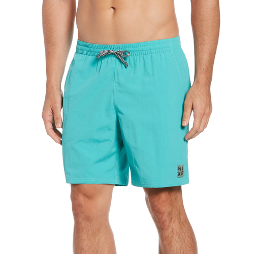 Shop Nike Mens  Solid Icon 7" Volley Shorts In Washed Teal