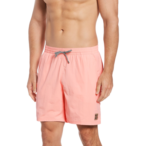 

Nike Mens Nike Solid Icon 7" Volley Shorts - Mens Bleached Coral Size S