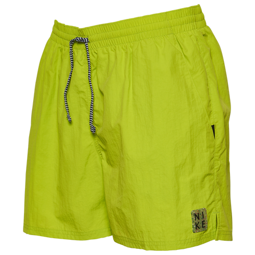 

Nike Mens Nike Solid Icon 5" Volley Shorts - Mens Atomic Green Size L