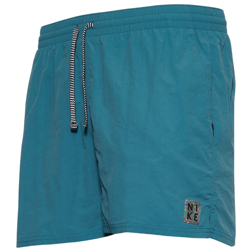 

Nike Mens Nike Solid Icon 5" Volley Shorts - Mens Teal/White Size L