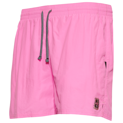 

Nike Mens Nike Solid Icon 5" Volley Shorts - Mens Black/Pink Size XL