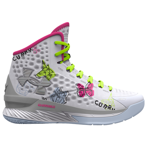 

Boys Under Armour Under Armour Curry 1 Tattoo - Boys' Grade School Basketball Shoe White/Multi Color Size 07.0